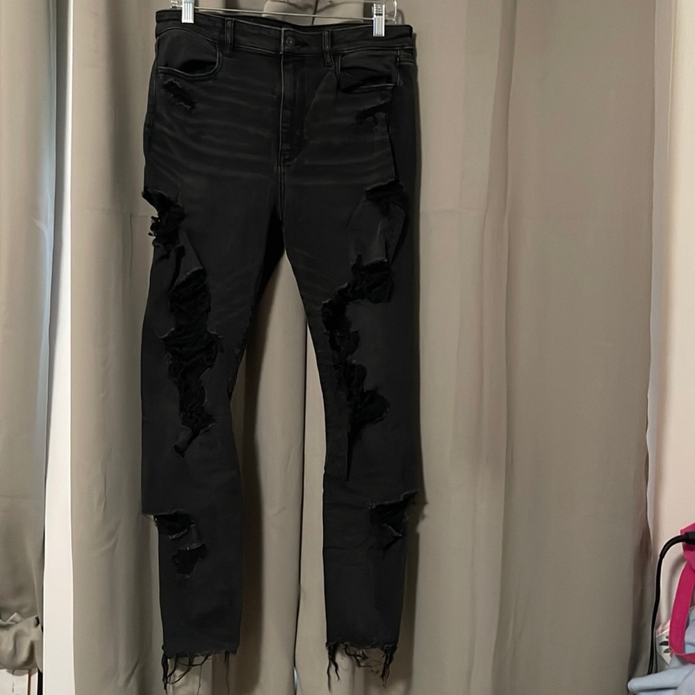 Black high rise American Eagle